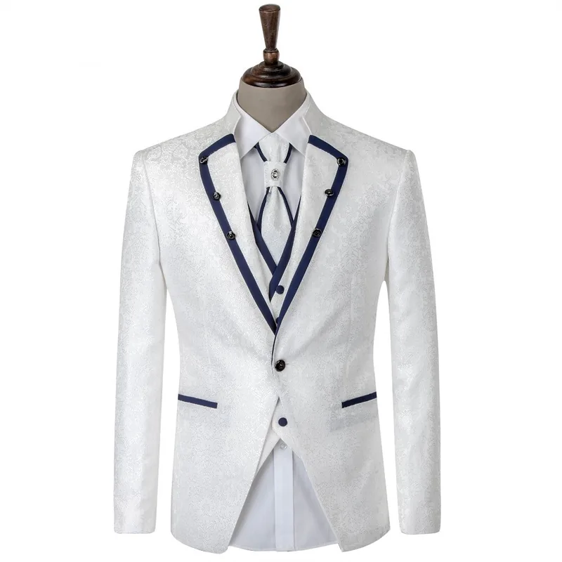 White & navy formalwear