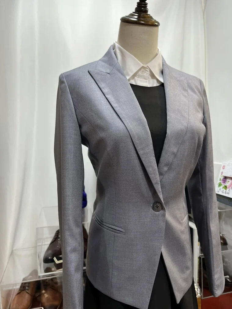 Grey ladies’ tailored suit