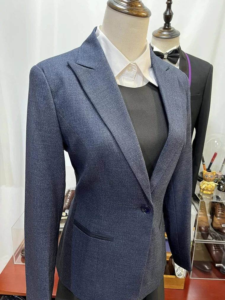Navy ladies’ tailored suit